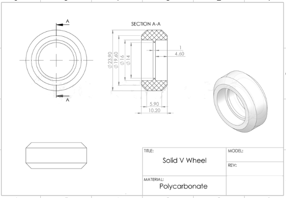 Kit de roue V Xtreme Solid en polycarbonate transparent pour CNC – Image 3