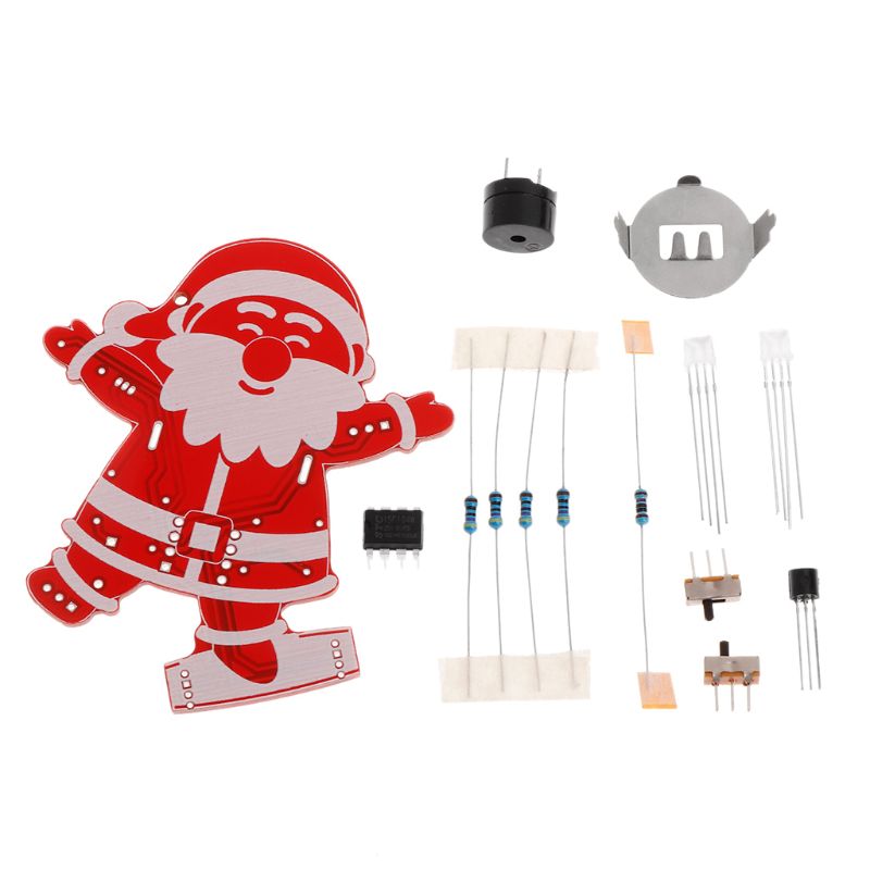 Kit porte-clés LED Père Noël avec motif clignotant