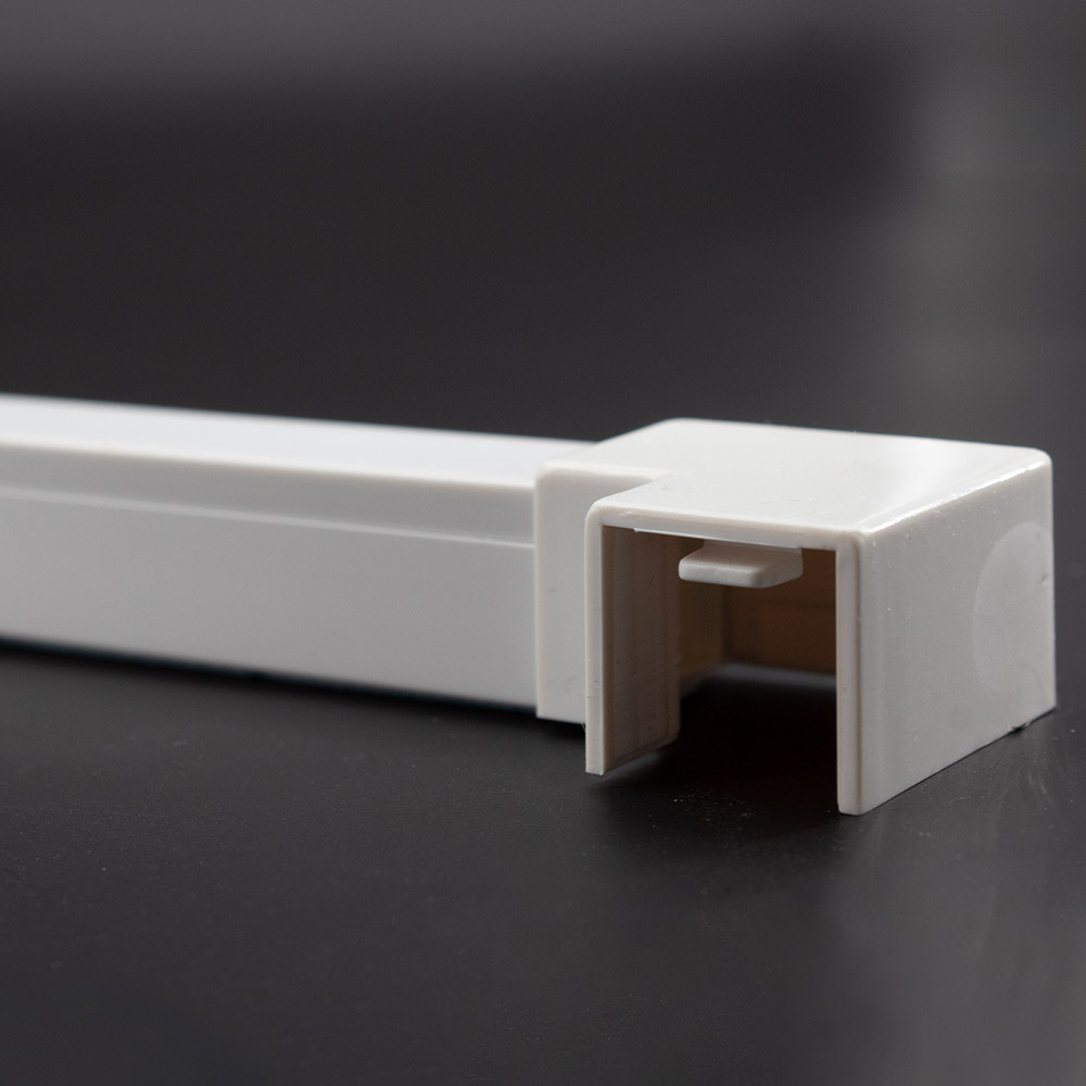 10x yourDroid canal de câbles pièce en L 16x16 blanc – Image 5