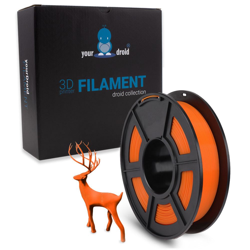 yourDroid Filament TPU Transparent Orange 1.75mm 500g