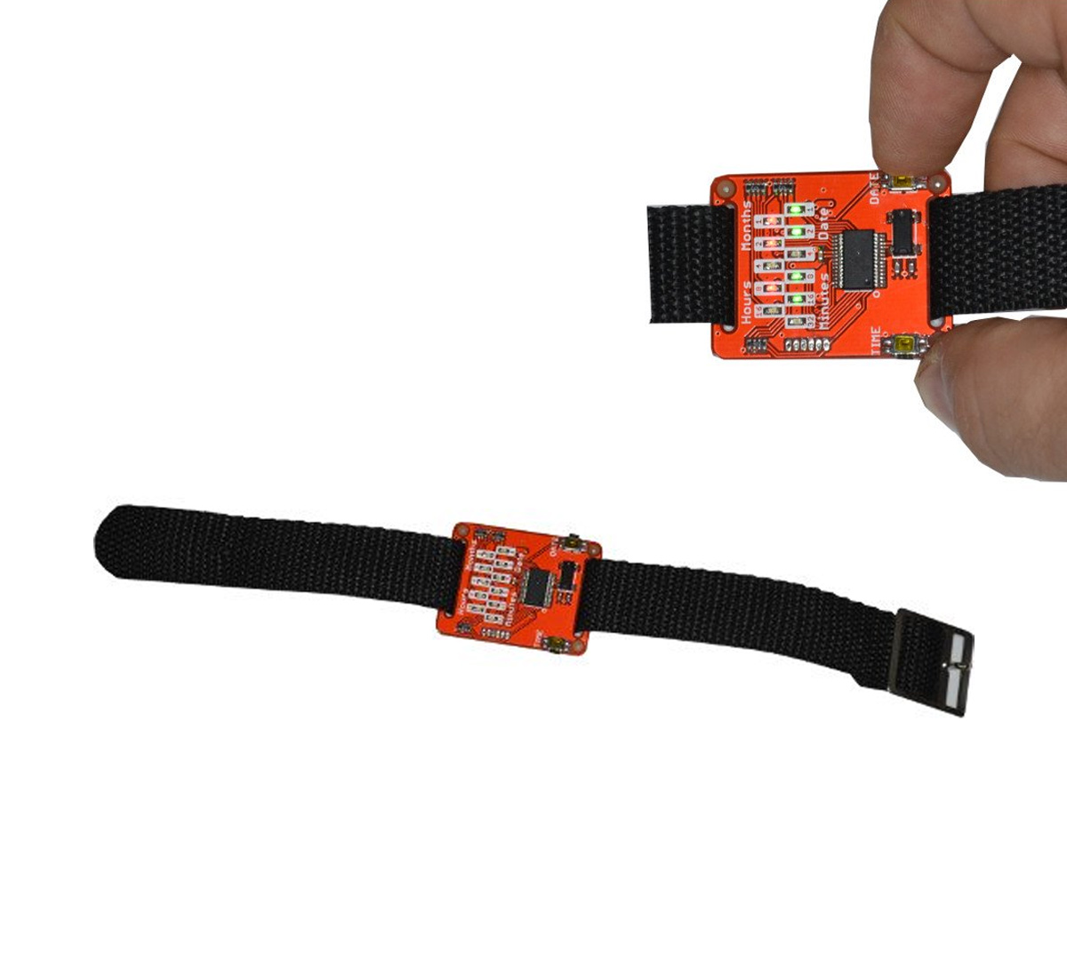 Olimex Kit de montre binaire à souder avec composants CMS