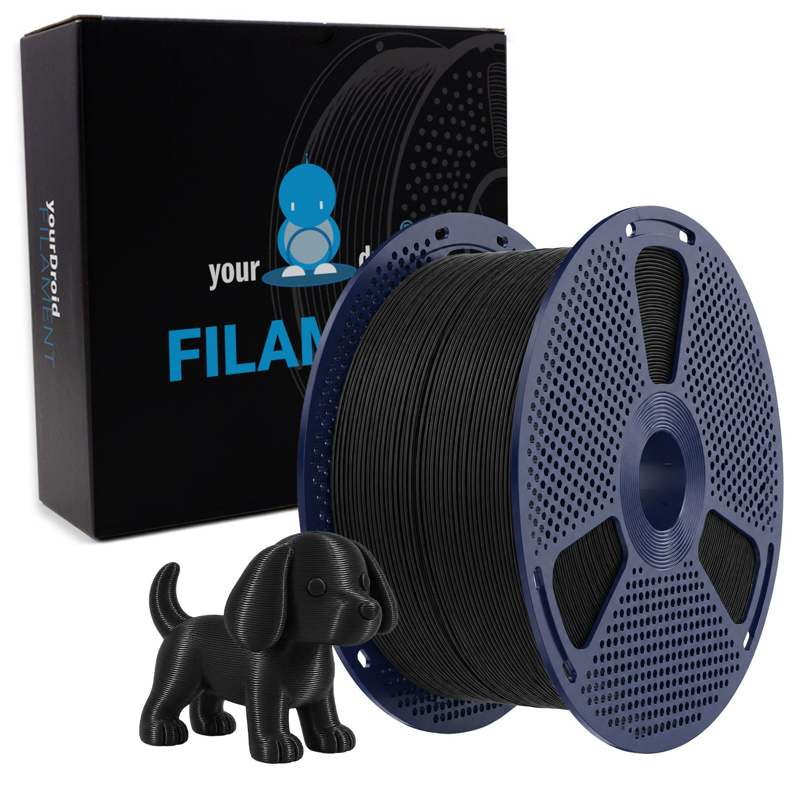 Filament PLA yourDroid Noir 1,75 mm 5 kg