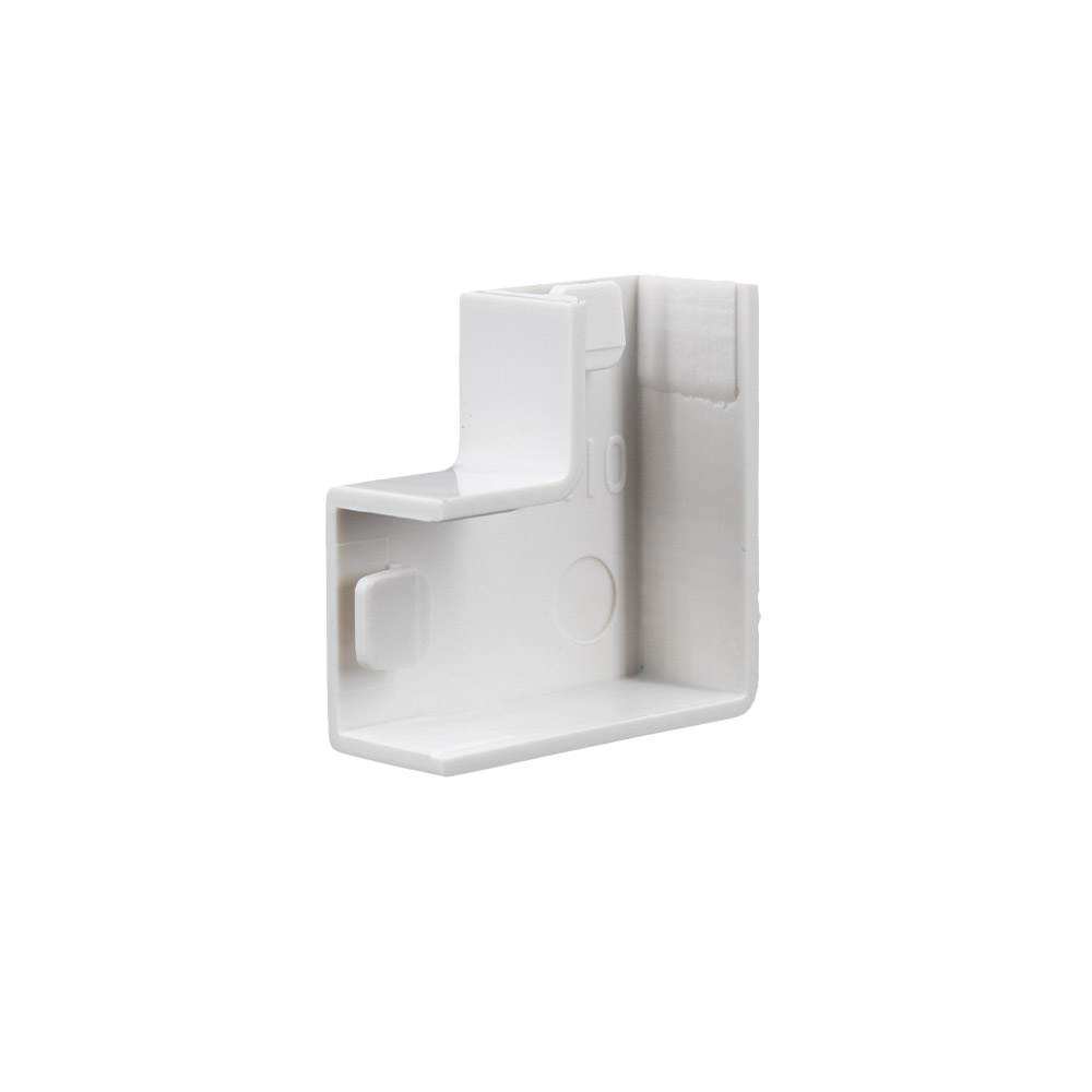 10x yourDroid canal de câbles pièce en L 15x10 blanc – Image 2
