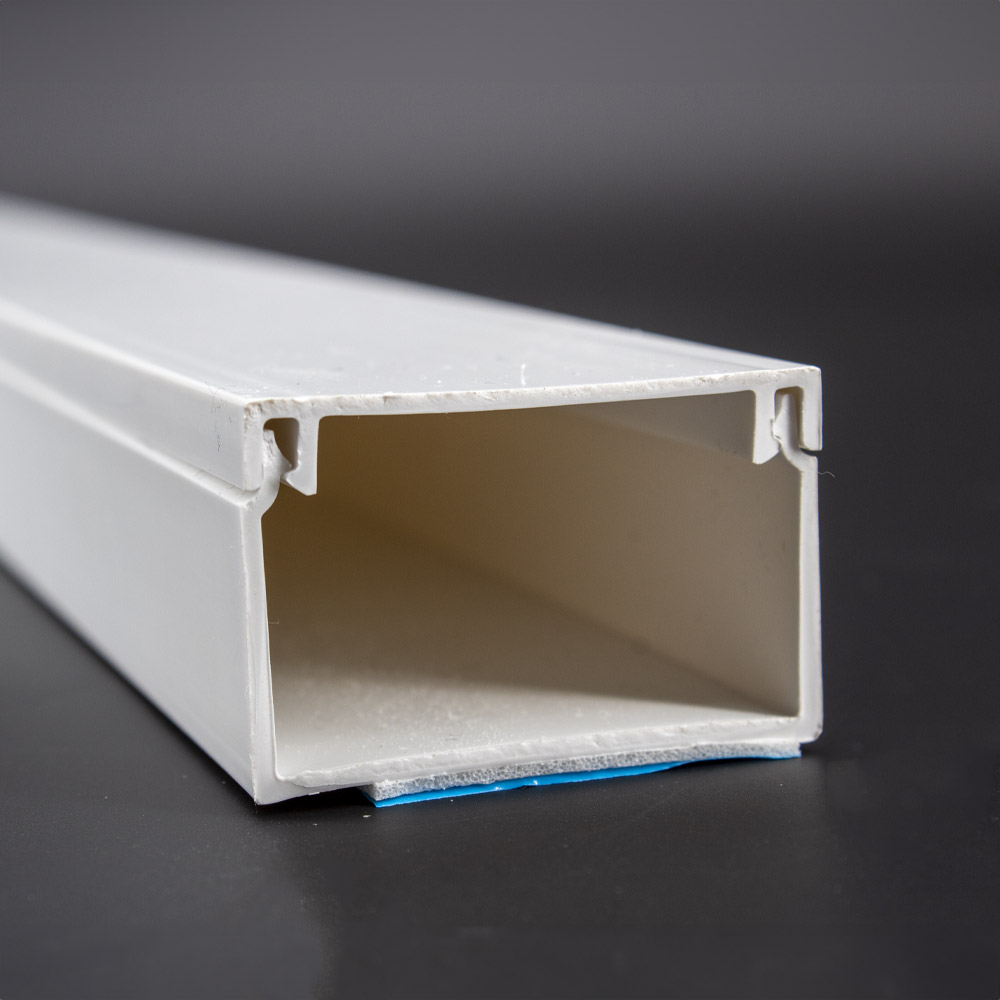 1m yourDroid gaine de câbles - 40x25 mm blanc - autocollante – Image 2