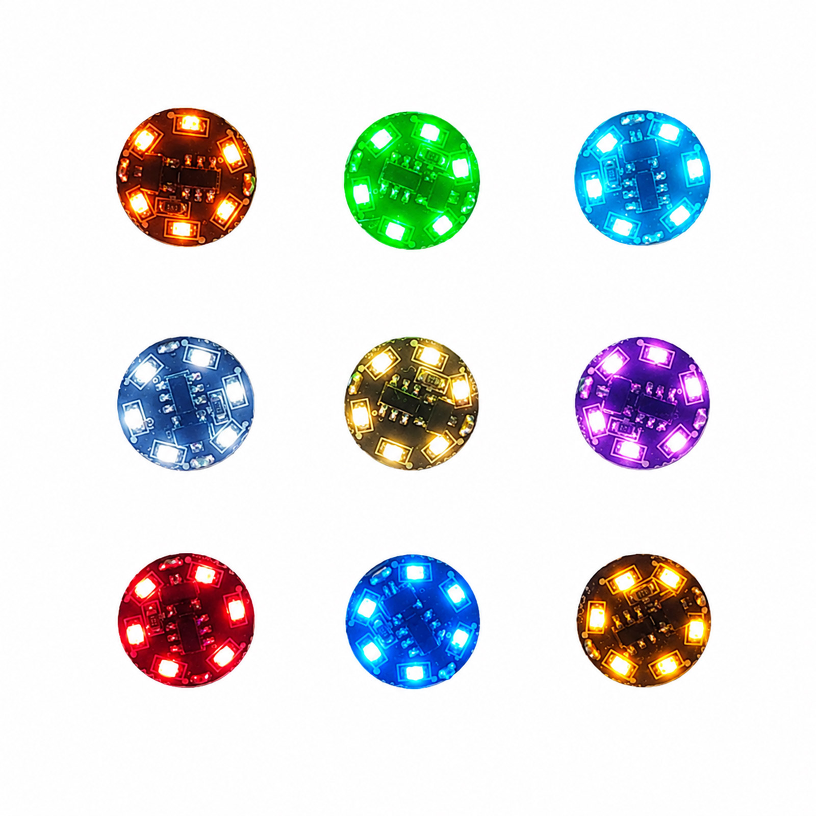 Module LED mini magnétique Rouge, 8 modes sans fil CR927 – Image 2