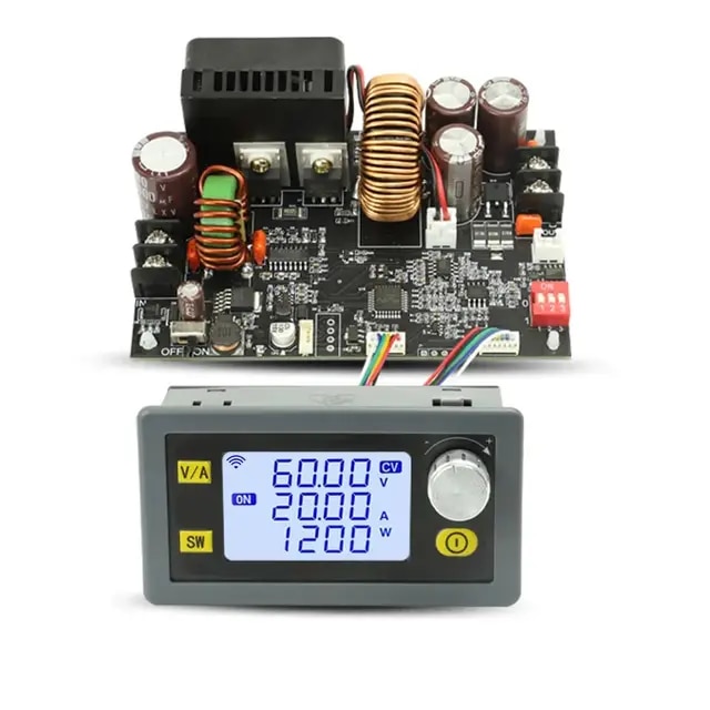 Régulateur de tension avec écran DC 6-70V vers 0-60V 20A 1200W CNC XY6020L