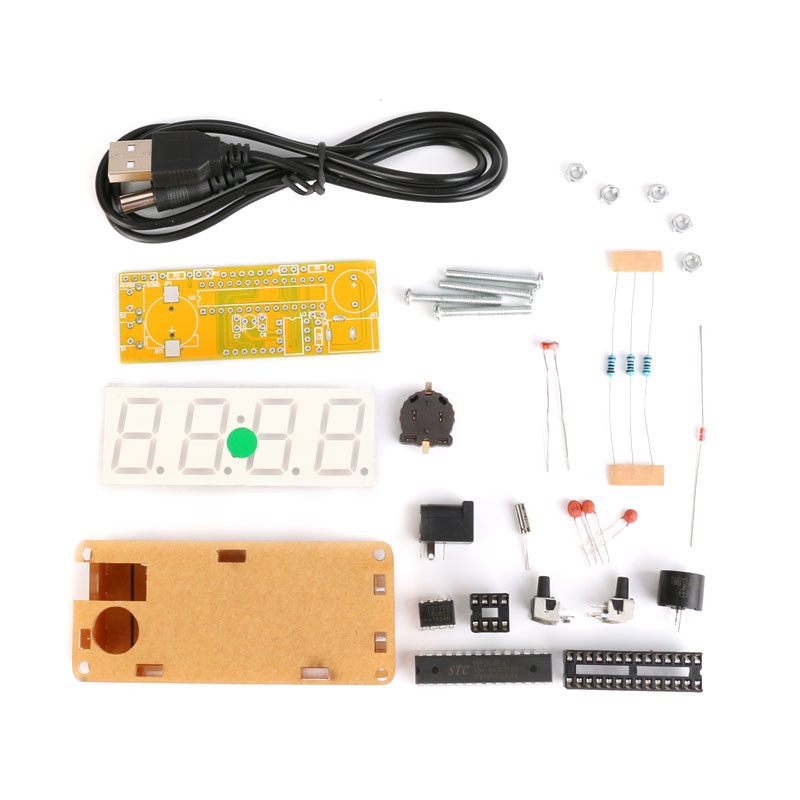 Kit Horloge électronique avec affichage 4 bits Vert – Image 2