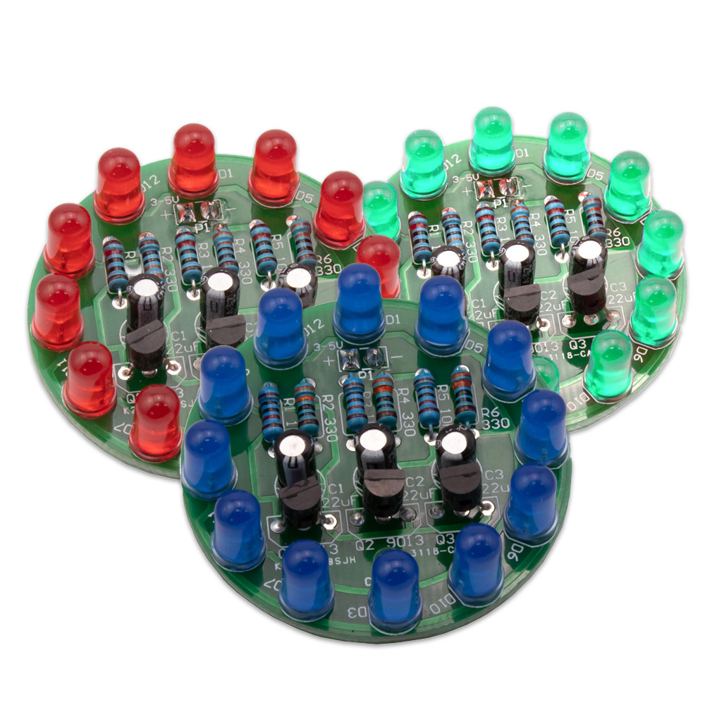 Kit Chenillard LED 3 pièces - Rouge, Vert, Bleu