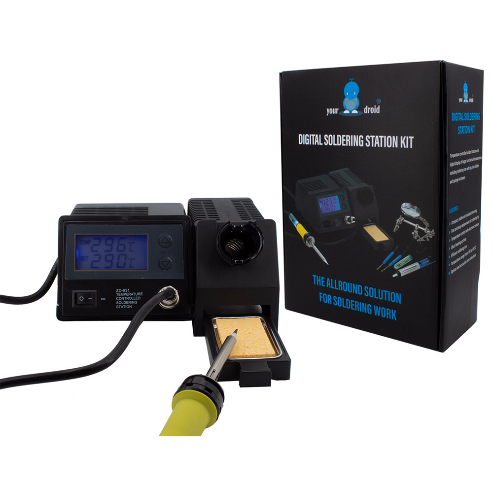 yourDroid Station de soudage numérique 48W ZD-931 avec accessoires – Image 2