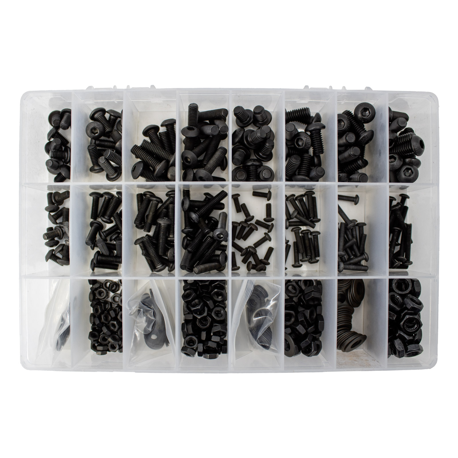 Assortiment de vis hexagonales en acier au carbone – 600 pièces – Image 2