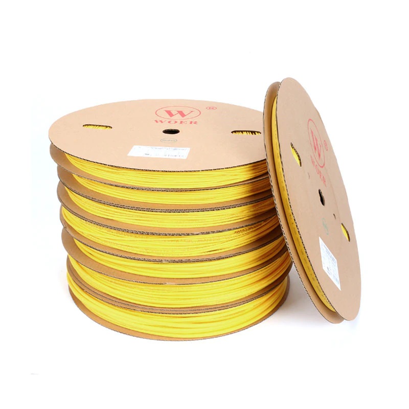 1m gainage thermorétractable jaune Φ2mm 2:1 au mètre – Image 3