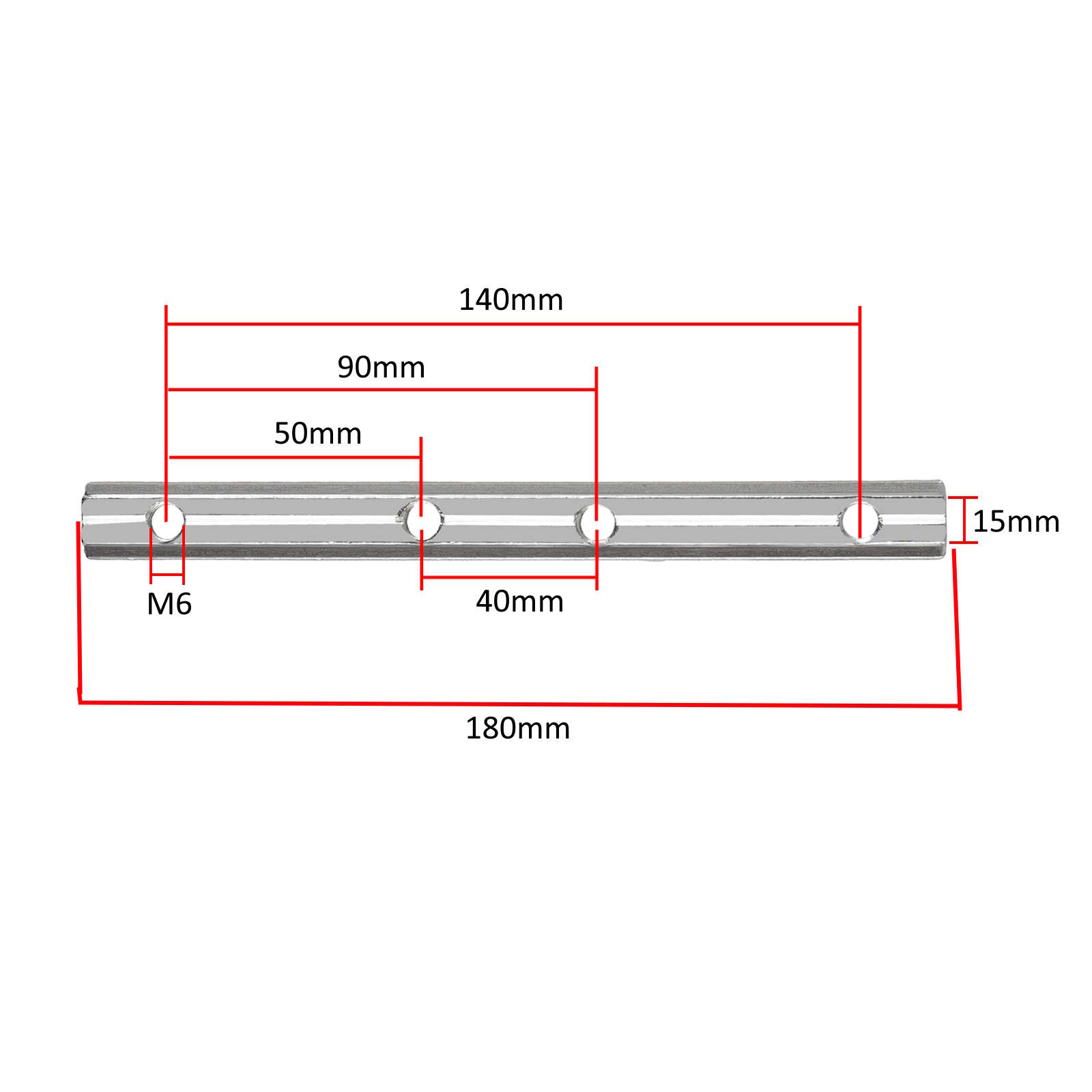 Connecteur droit pour profilés aluminium 3030 rainure 8 – Image 3