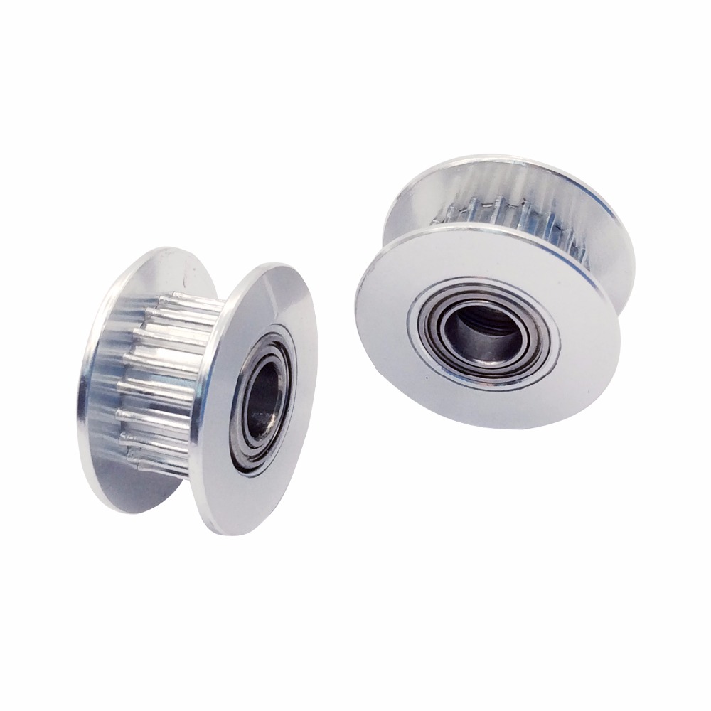 Poulie GT2 20 dents alésage 5 mm avec double roulement à billes – Image 2
