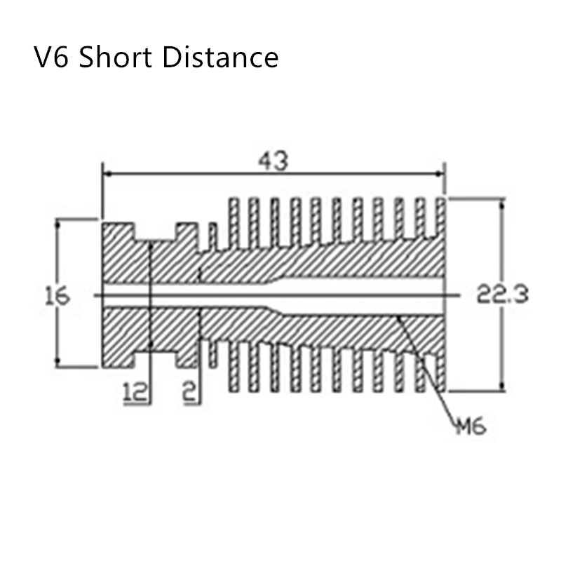 J-head V6 1.75mm radiateur à courte distance – Image 3