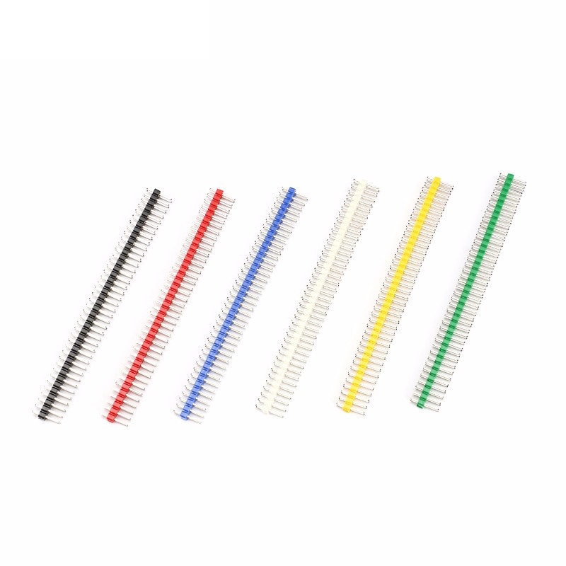 Assortiment de barrettes mâles colorées à double rangée 40 broches droites – Image 2
