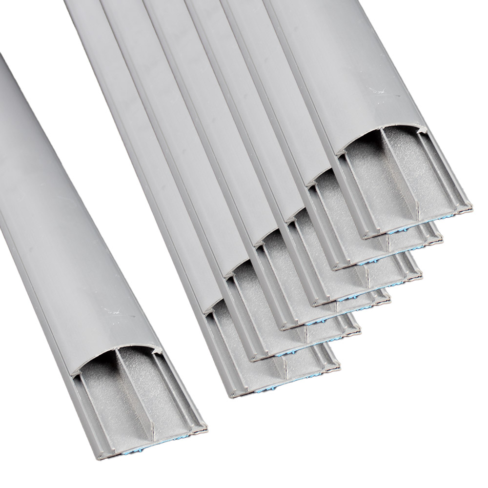 20x 1m gaine de sol 15x50mm gris autocollante