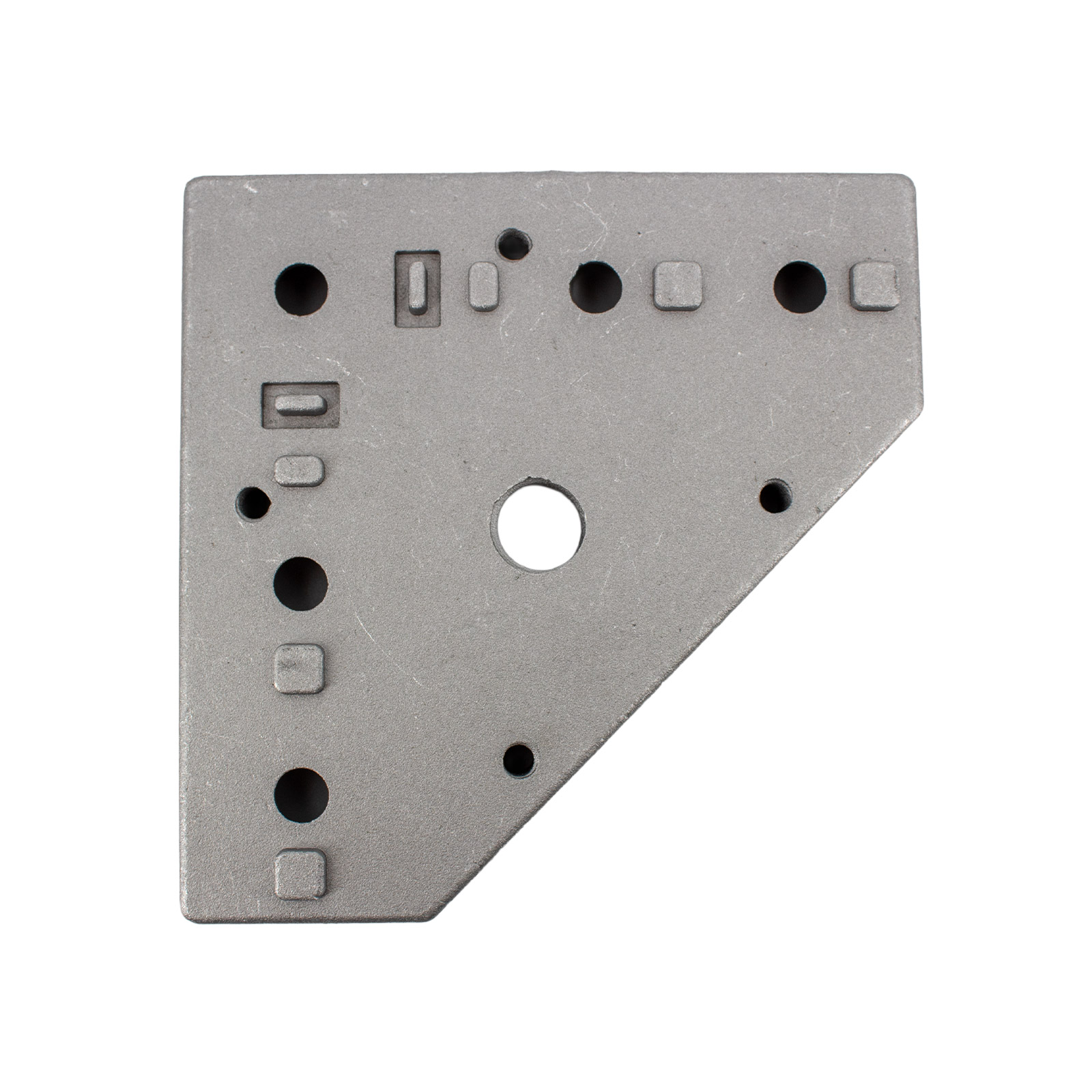 Base de pied réglable 4040 avec filetage M16 pour profilés aluminium 58 x 58 mm écartement des trous
