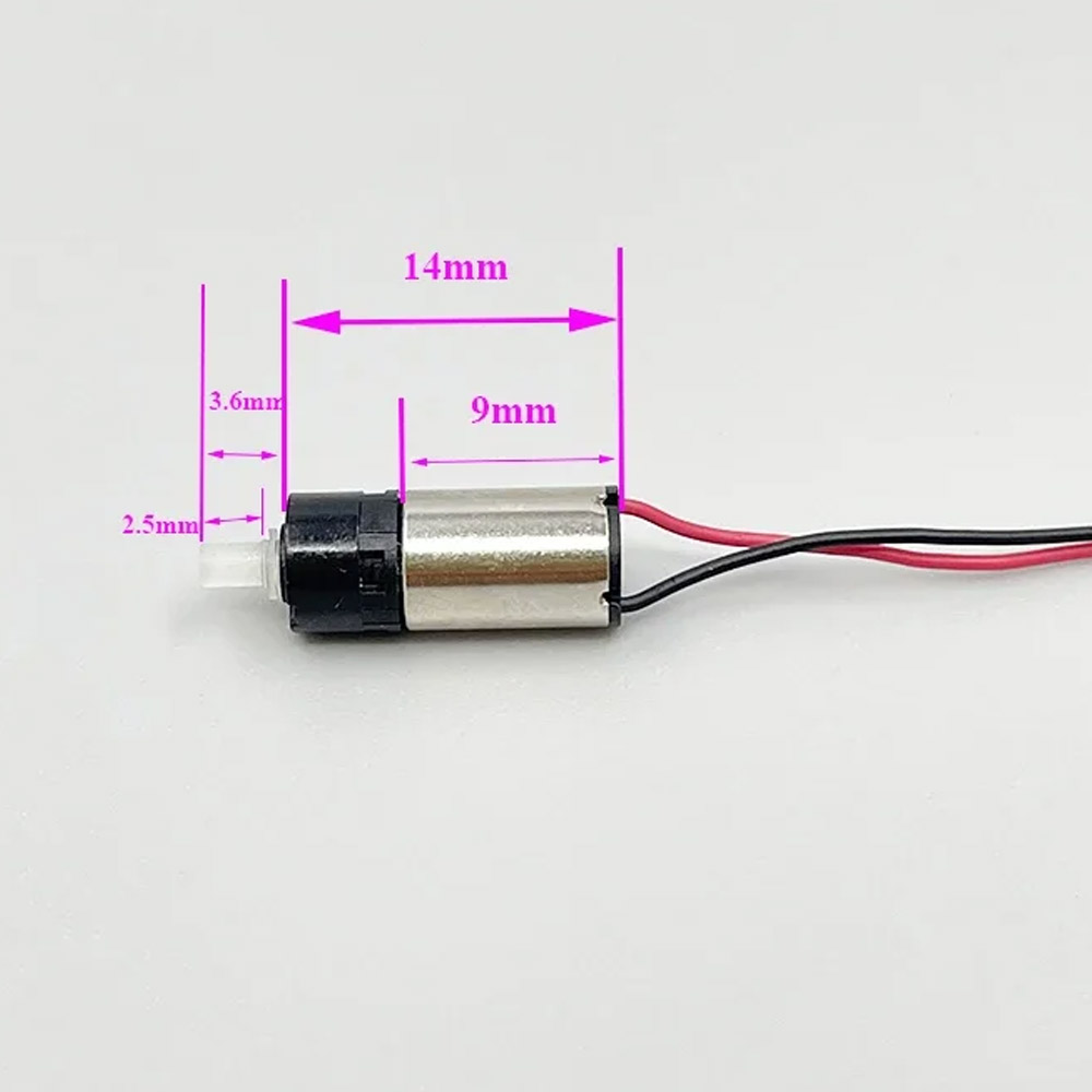 Micro moteur à engrenages 6mm 3V 6400 tr/min – Image 3