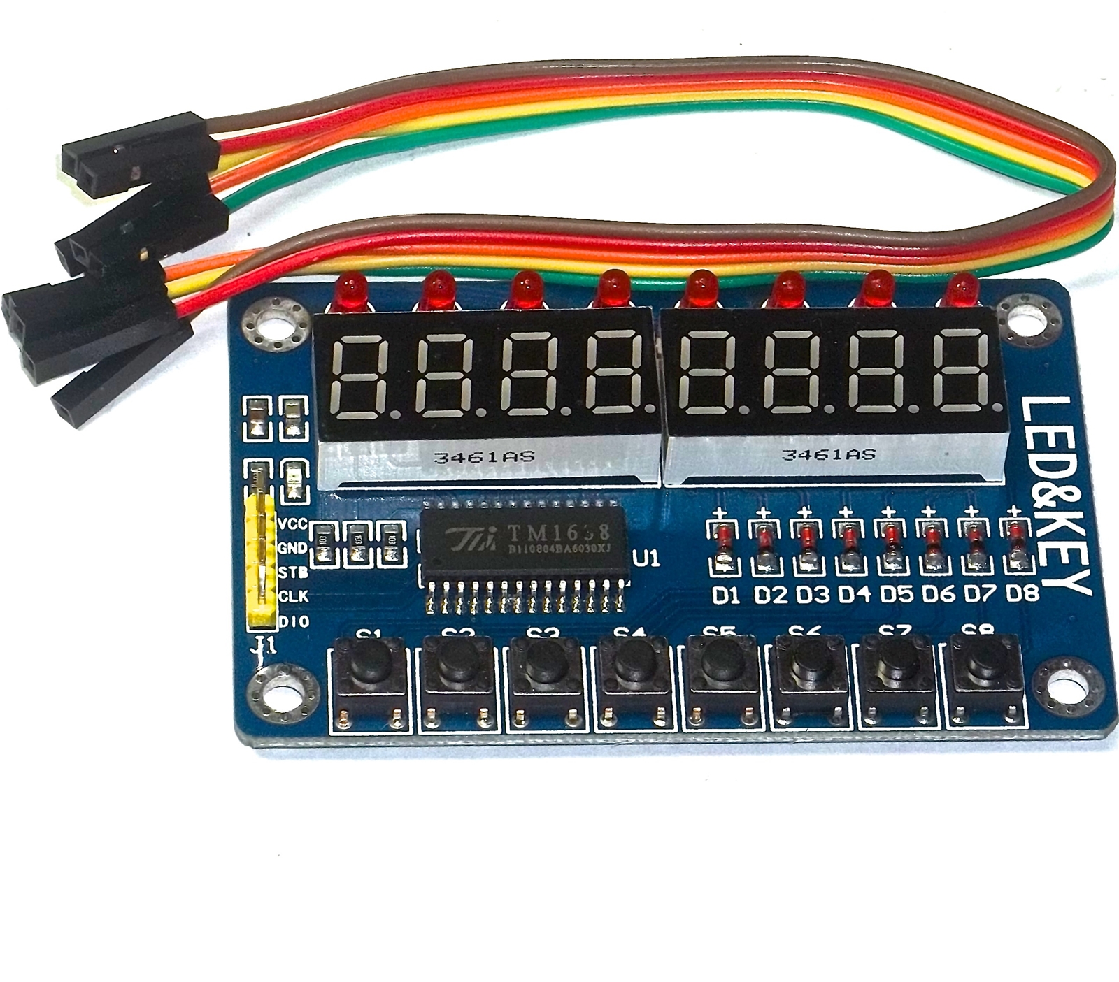 TM1638 8 boutons avec affichage 8 chiffres et 8 LED – Image 2