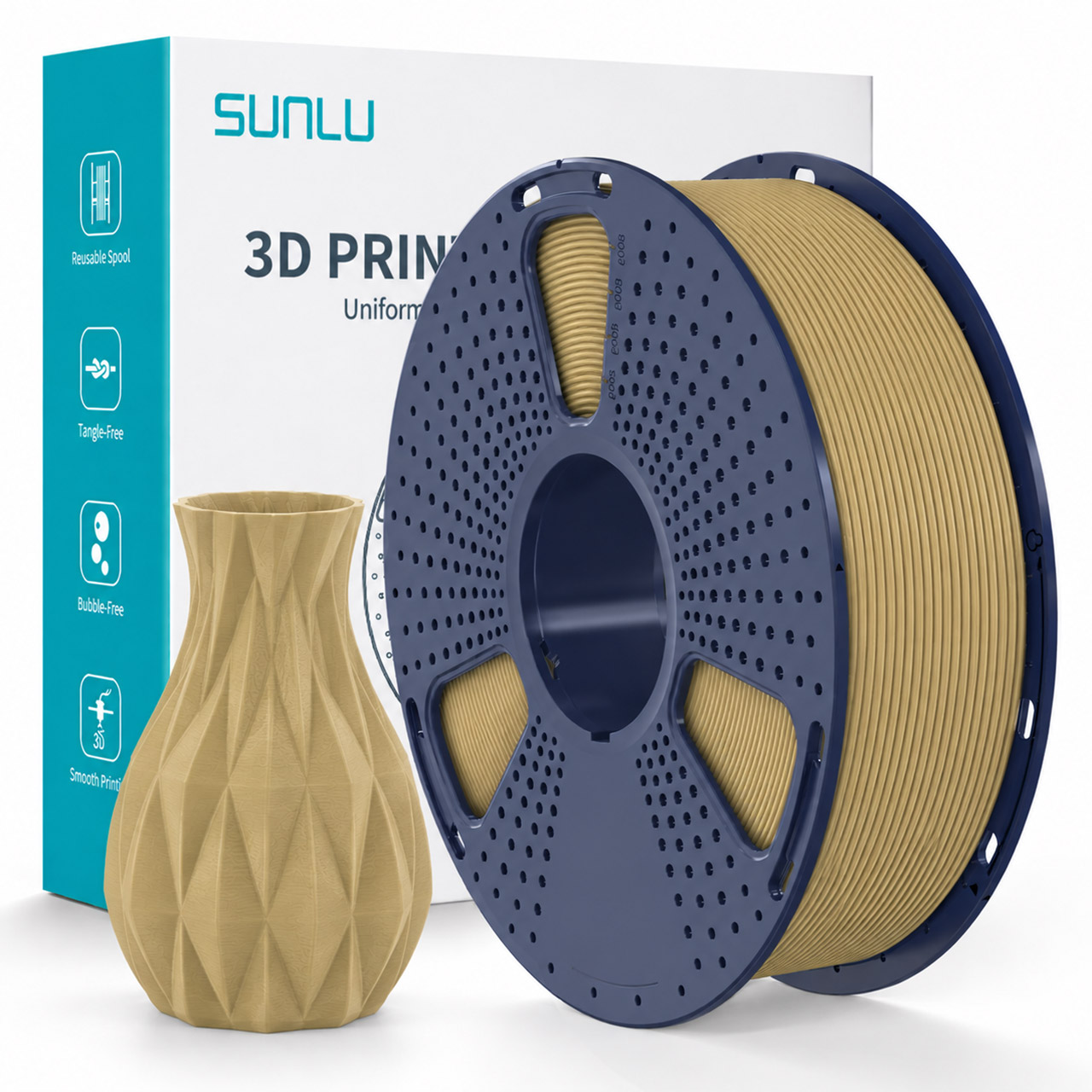 Filament Sunlu PLA+ Or 1.75 mm 1 kg