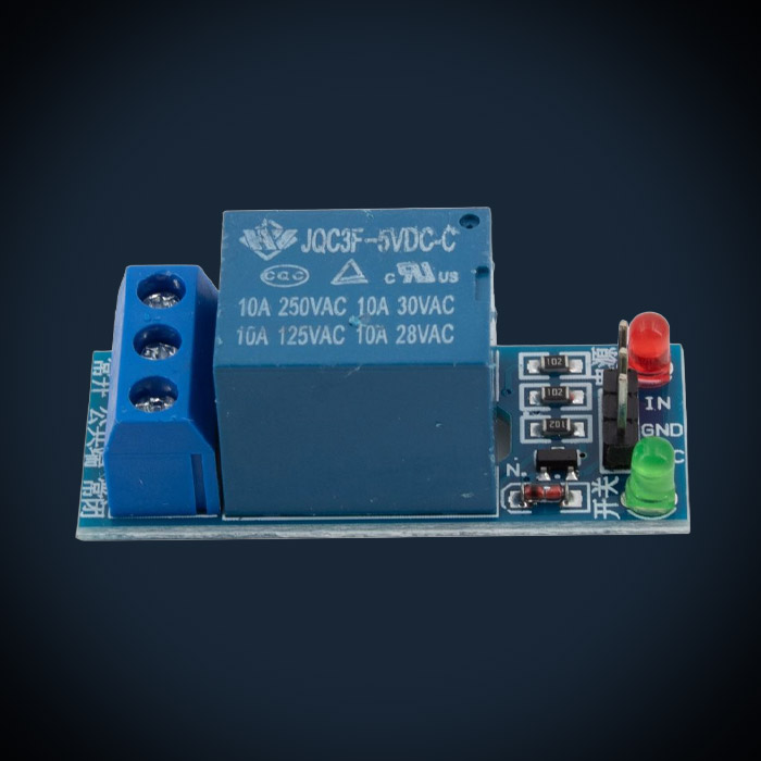 1 canal module relais piloté par Arduino