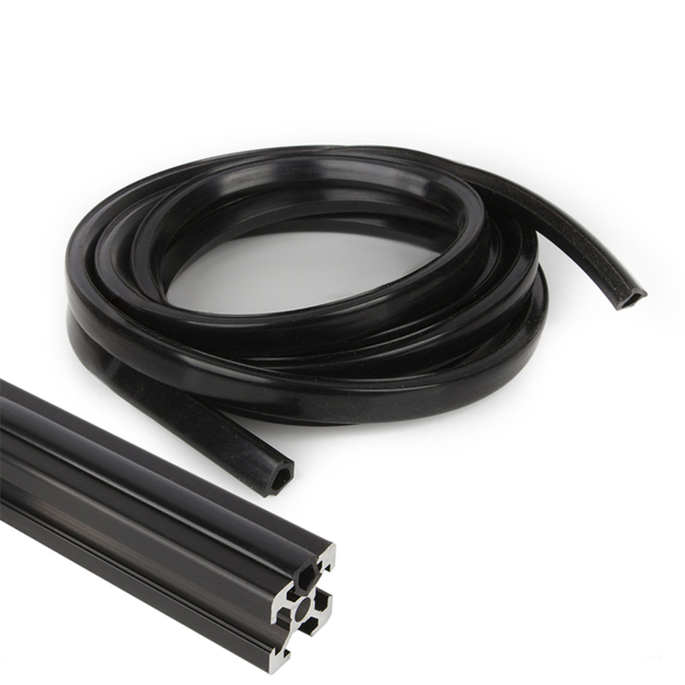 10 mètres de couverture pour profilés aluminium V-Slot 2020 (noir)