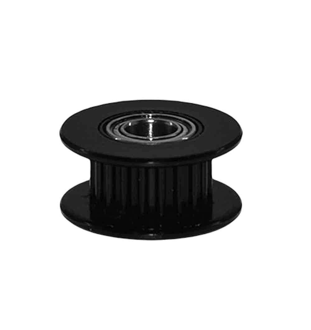 Poulie GT2 Idler 20 dents alésage 5 mm pour courroie 6 mm (Noir)