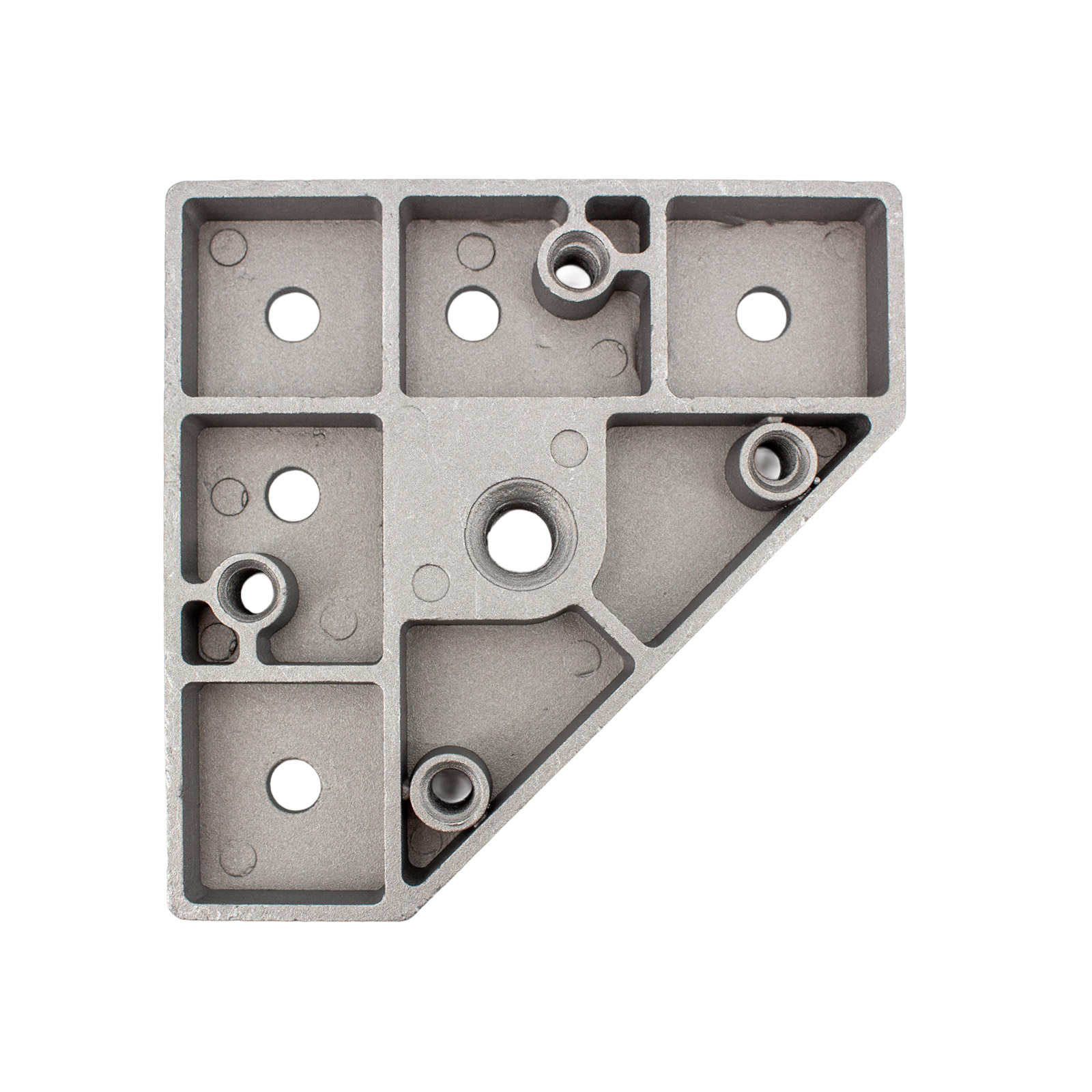 Base de pied réglable 4040 avec filetage M12 pour profilés aluminium, entraxe 45 x 74 mm – Image 2
