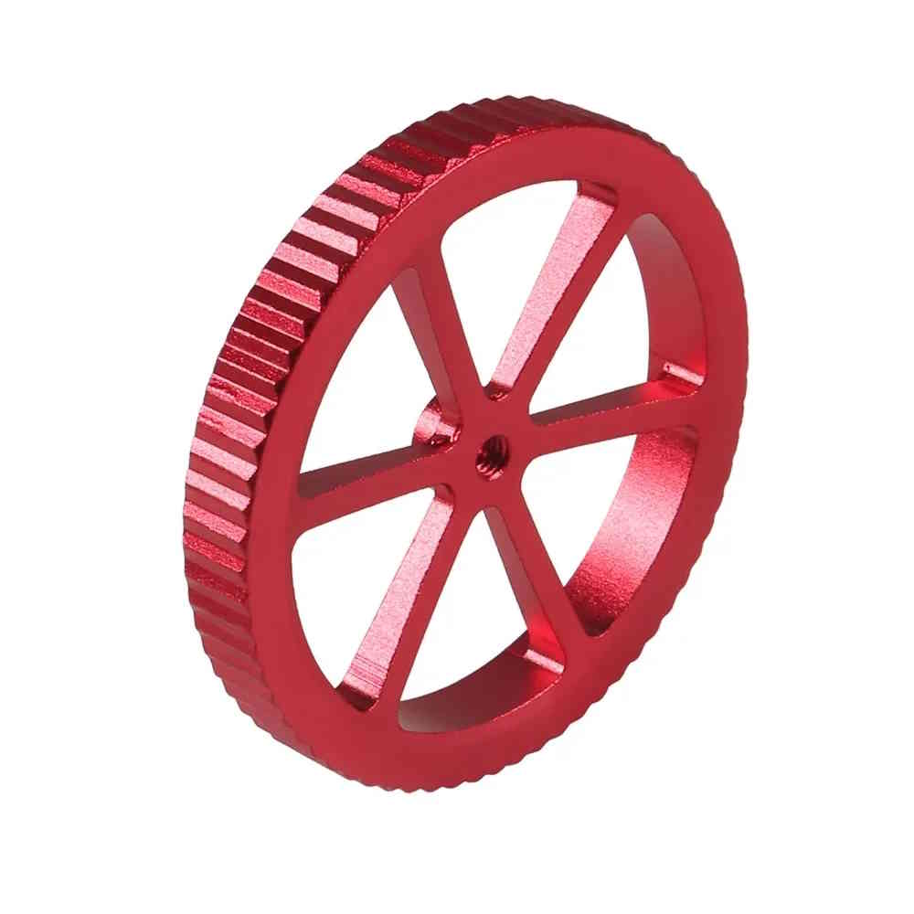Écrou moleté de nivellement rouge aluminium – Image 2