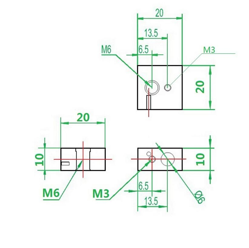 Bloc chauffant MK7/MK8 pour imprimante 3D Makerbot – Image 2