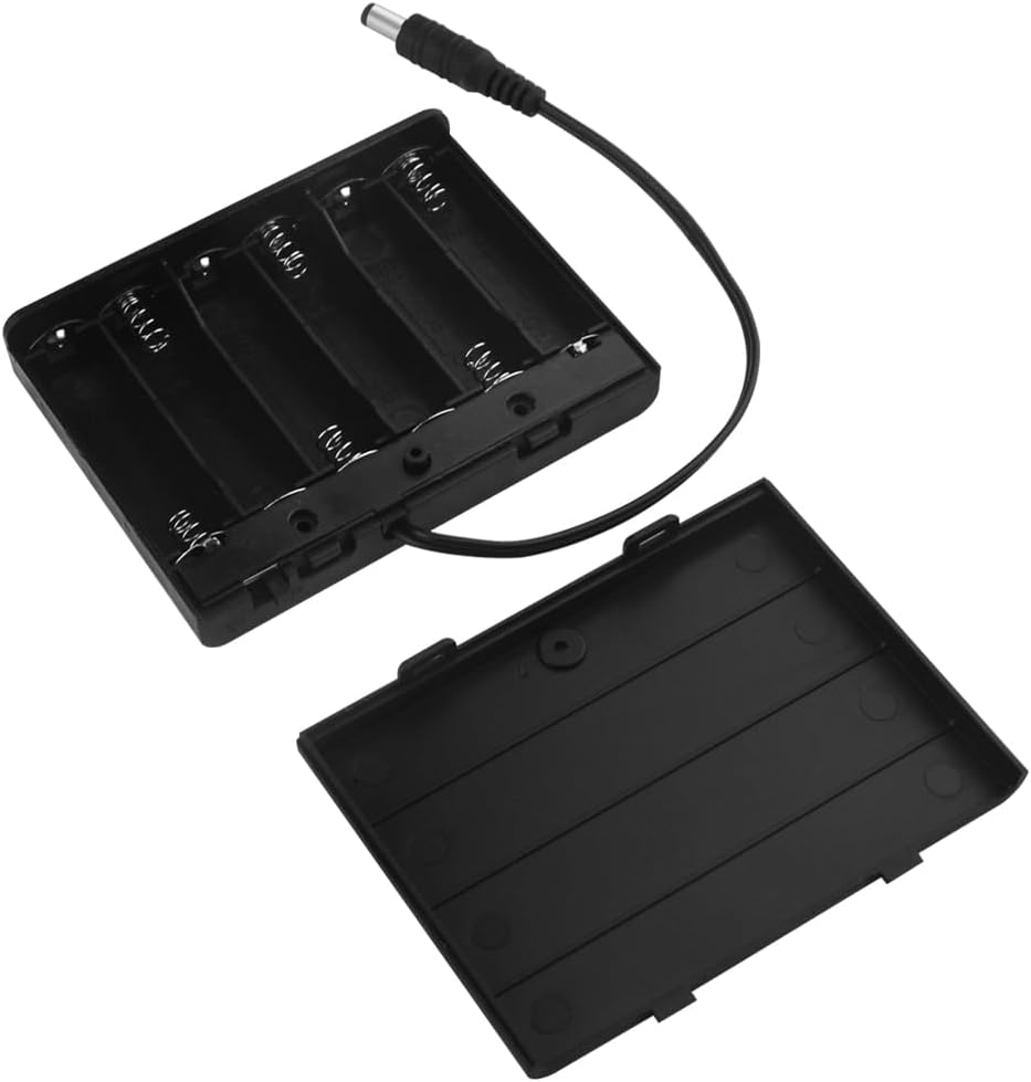 Support de piles 6x AA 9V avec connecteur DC