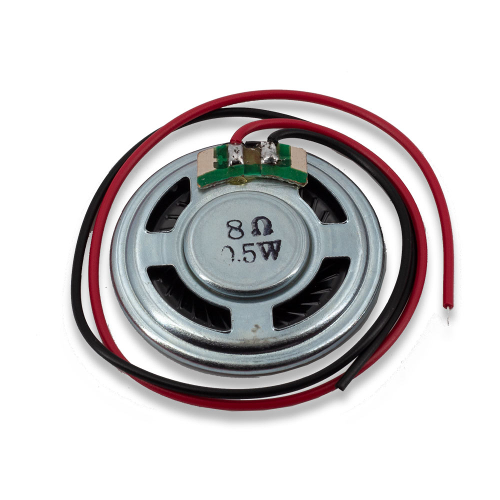 Haut-parleur mini 36mm 8 Ohm 0,5W avec câble – Image 2