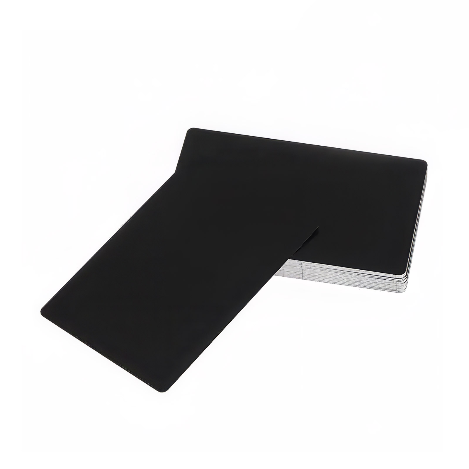 50x ébauches de cartes de visite métalliques noires – Image 2