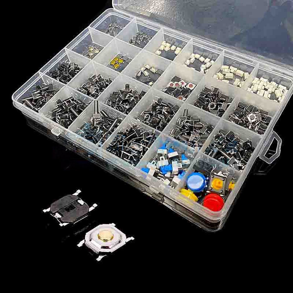 Kit de boutons-poussoirs CMS/THT 460 pièces 24 tailles – Image 3