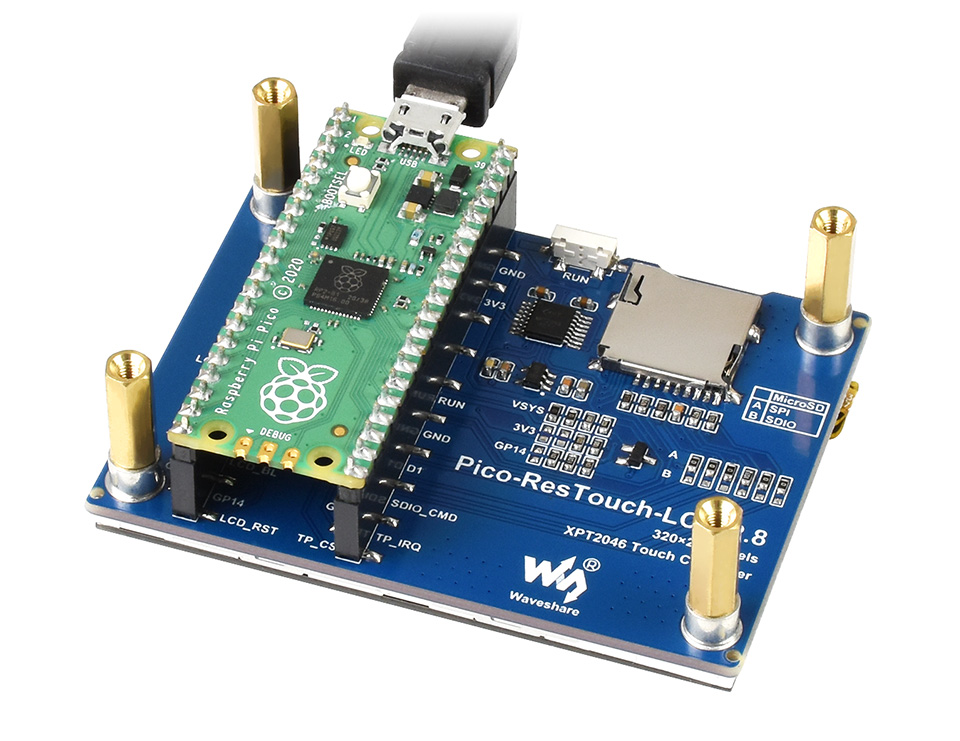 Module d'affichage tactile Waveshare 2,8" pour Raspberry Pi Pico – Image 7