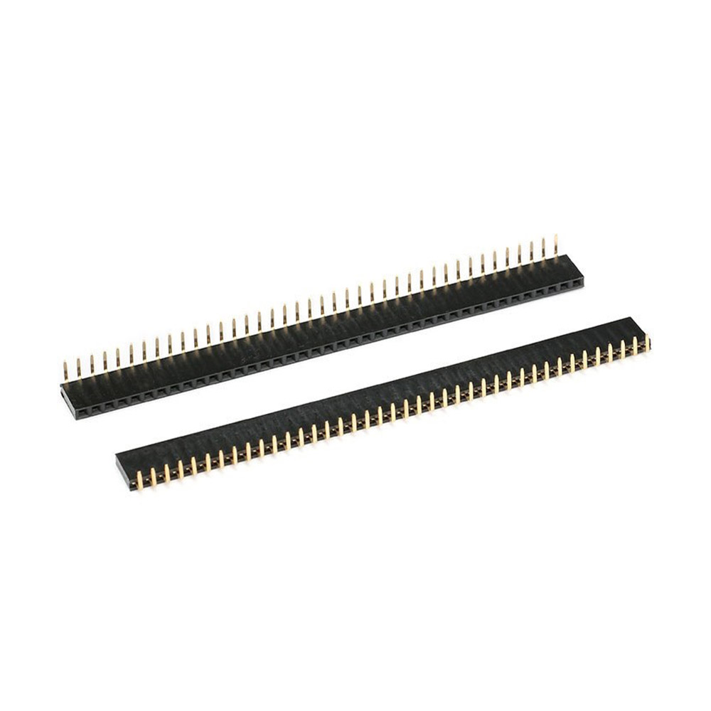 10x barrette femelle 40 broches 2,54 mm angulaire à une rangée