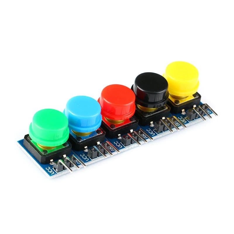 5x Module de boutons poussoirs colorés