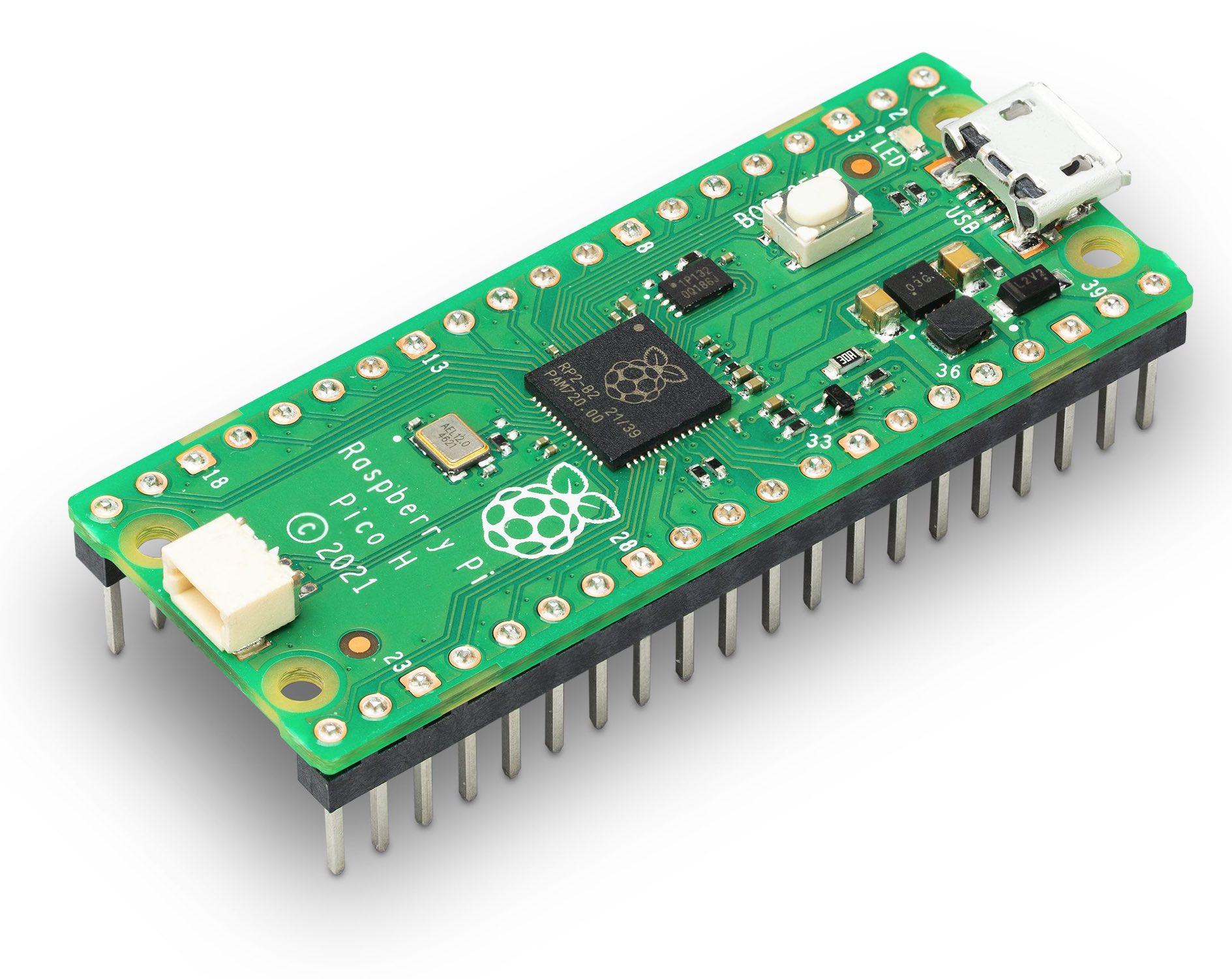 Raspberry Pi Pico RP2040 avec connecteurs soudés