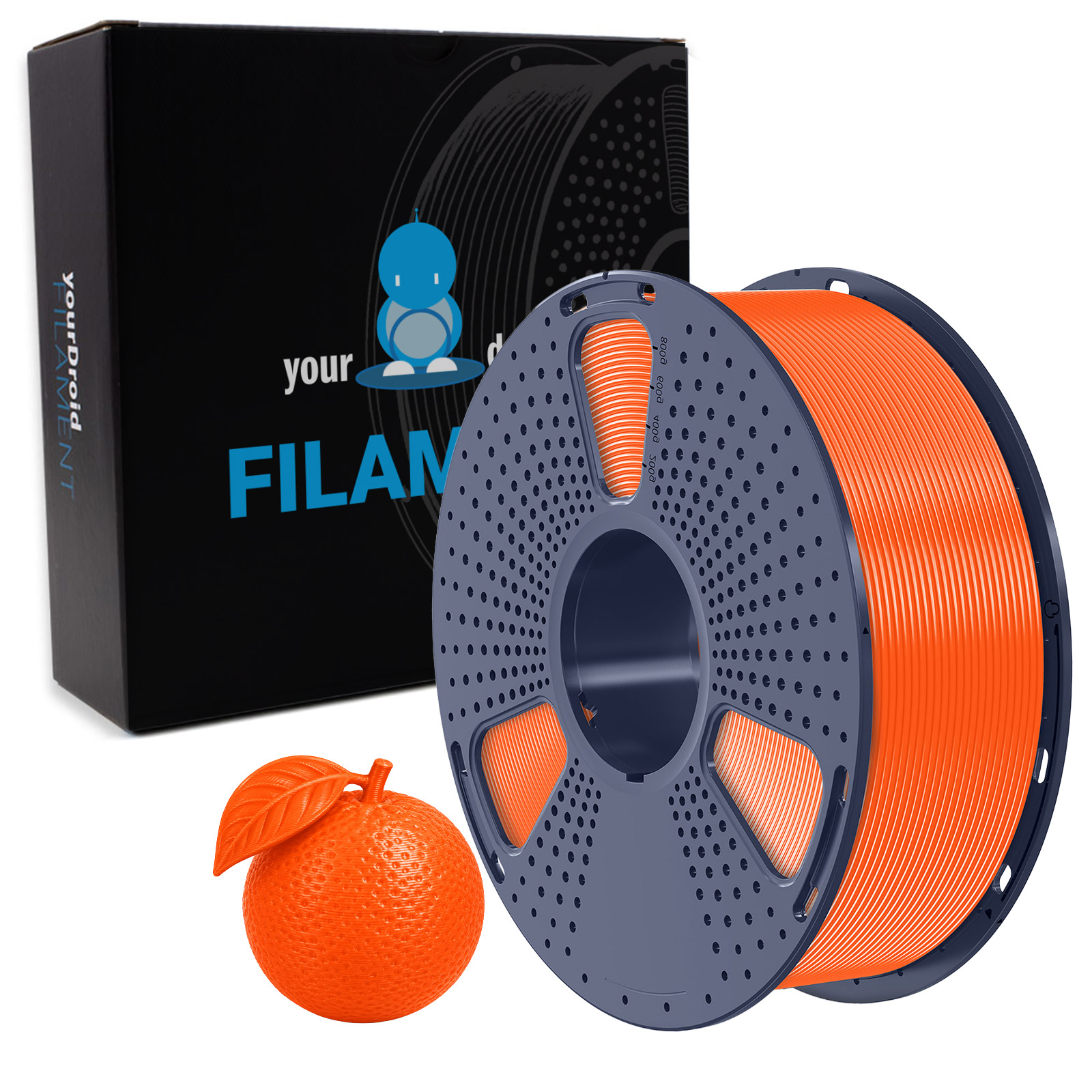 yourDroid Filament TPU 90A Orange vif 1,75 mm 1 kg