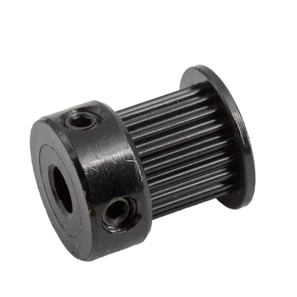 Poulie GT2 20 dents alésage 5 mm pour courroie 9 mm (Noir)