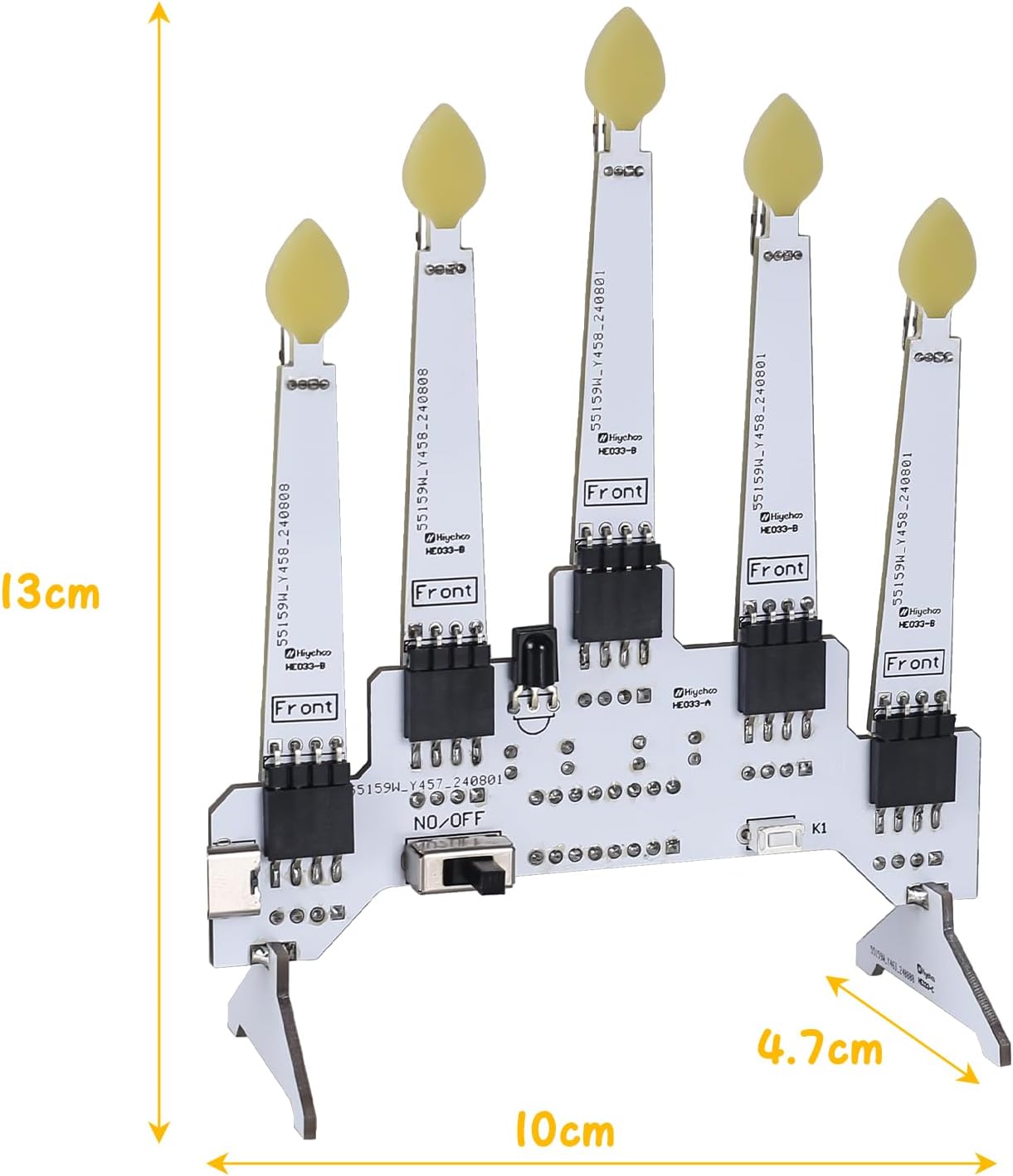 Kit de bougies LED électroniques avec télécommande – 10 modes lumineux – Image 8