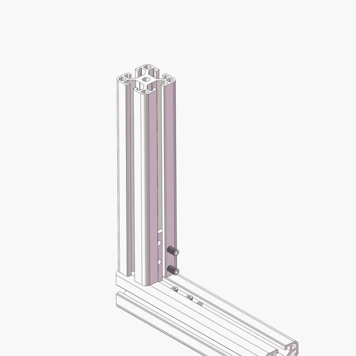 Connecteur d'angle 90° pour profilés aluminium V-Slot 2020 – Image 2