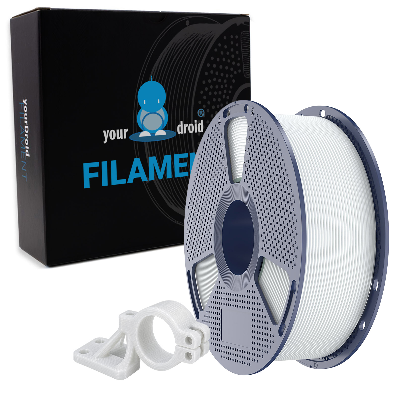 yourDroid Filament TPU 95A Blanc 1,75 mm 1 kg