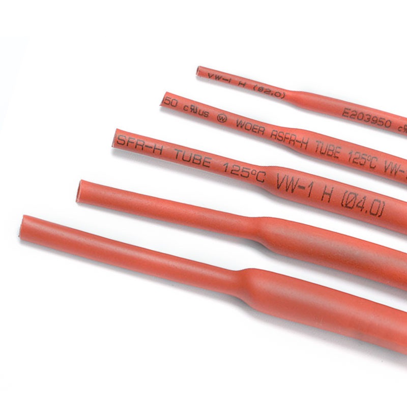 1 m de gaine thermorétractable 2:1 rouge Φ2 mm vendue au mètre