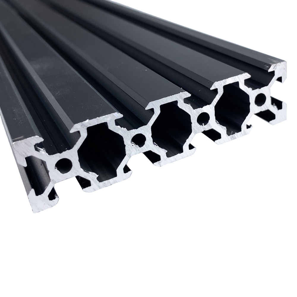 Profilé aluminium V-Slot 2080 1 mètre noir – Image 4