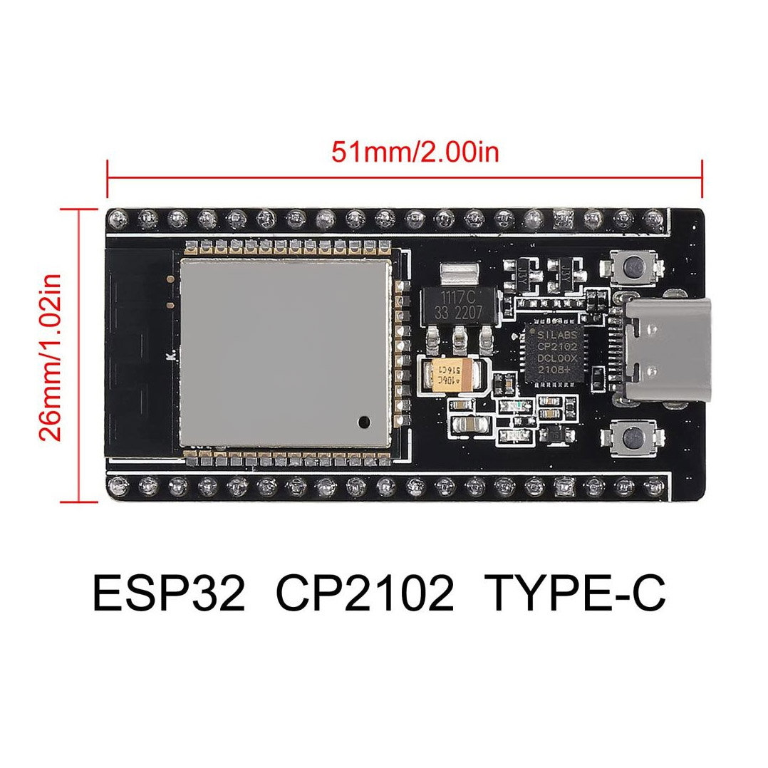 NodeMcu ESP32 USB-C 38 broches
