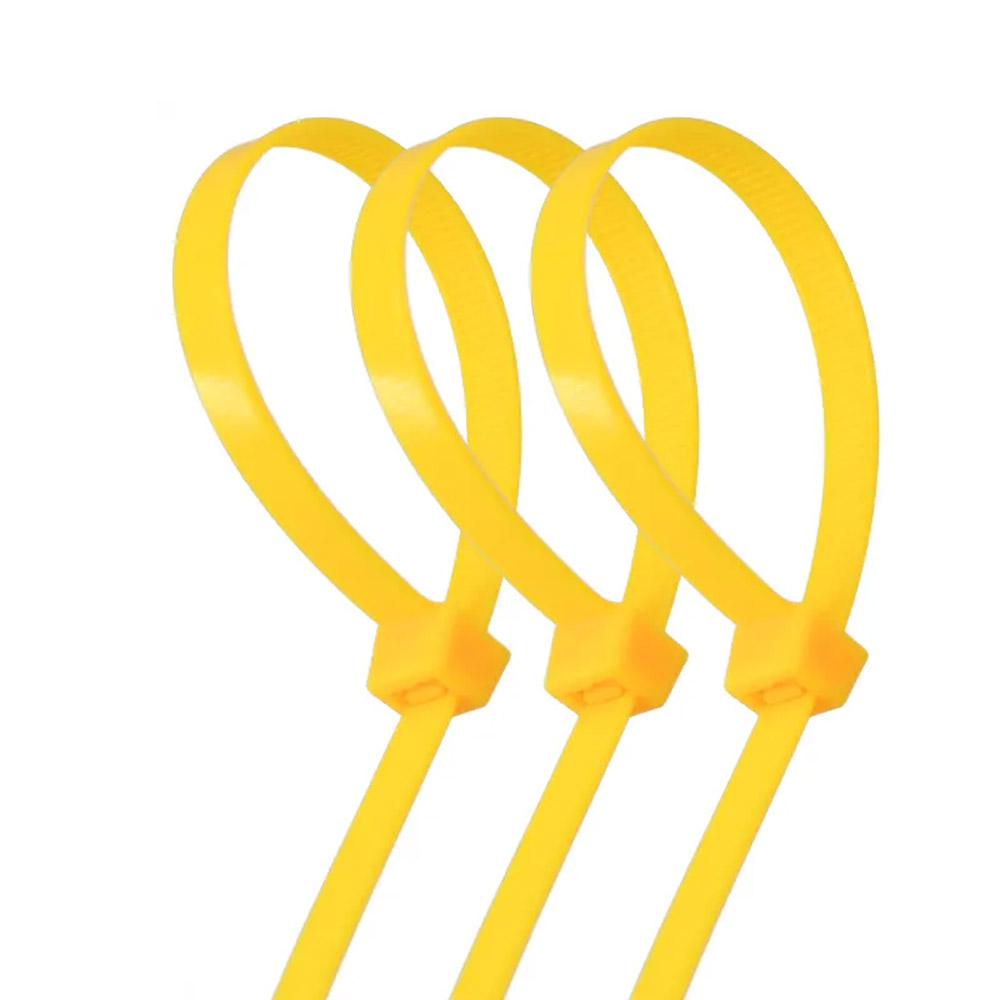 100 colliers de câble jaunes 2,5*100 mm – Image 4