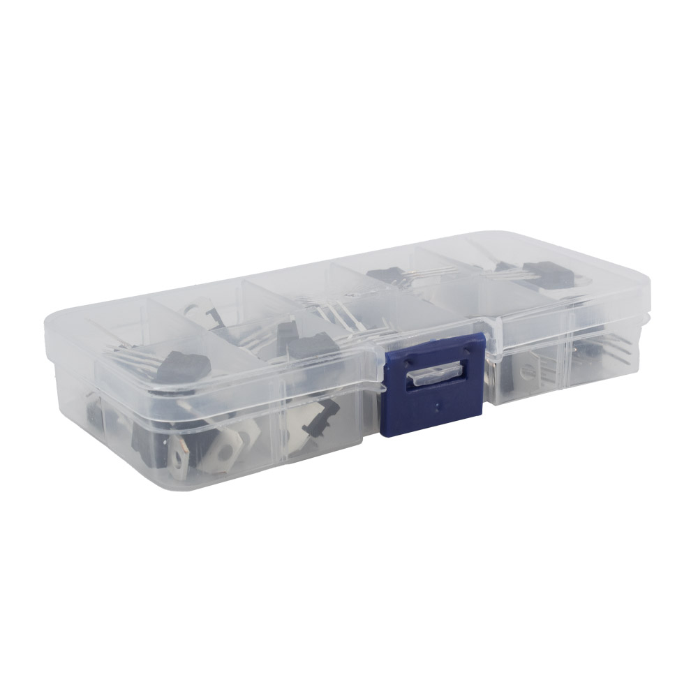 Kit de régulateurs de tension 50 pièces à 10 modèles L7805/7806/7812/7824/LM317 – Image 3
