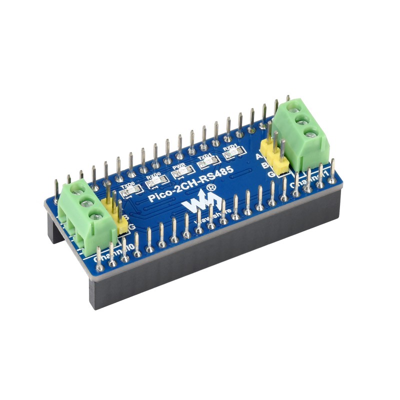 Module Waveshare 2 canaux UART RS485 pour Raspberry Pi Pico