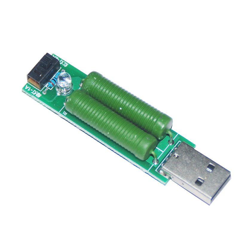 Module USB de décharge avec résistance de charge et interrupteur 2A / 1A